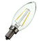 E12 2W COB Edison Filament Bulb LED Candle Light Lamp Bulb AC110V