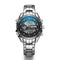 STRYVE S8019 Men Luminoud Display Alarm Clock Chronograph Sport Steel Strap Dual Display Digital Watch