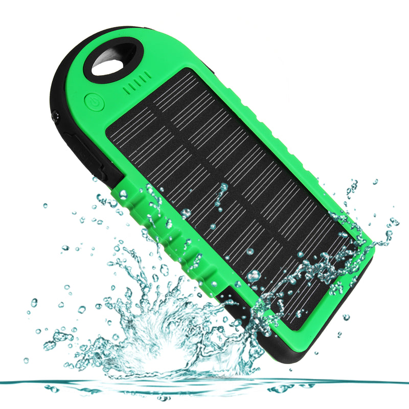 Portable 4000mAh Solar Powered System LED USB Battery Charger Box Case for Camping Outdoor