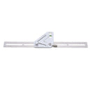 Drillpro Multifunction Stainless Steel Revolutionary Carpentry Tool Measuring Angle Ruler Woodworking Triangle Ruler Angle Line Scribing Ruler Protractor