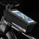 ROCKBROS B52 1.3L Bike Bag Bicycle Front Tube Bag Waterproof Portable Cycling Storage Bag 6.2inch Phone Touch Screen Bag