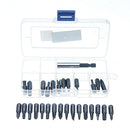 Effetool 29pcs Magnetic Bit Set with Tool Box Bit Holder Tips Screwdriver Phillips Hex Torx Screwdriver Bit Tool Kit