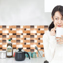 20x20cm 6Pcs Creative Tile Paste Wall Sticker Kitchen Bathroom Floor Decoration