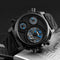 SKMEI 1359 3 Dials Dual Display Watch Chronograph Alarm Luminous Display Calendar Digital Watch