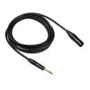 REXLIS 6.35 Mono Male to Canon Male Audio Extension Cable 3M Instrument Cable Audio Cable converter for Microphone