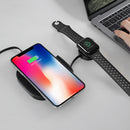 HOCO 10W 2 IN 1 Fast Charging Wireless Charger With X5 Black Type-C Charging Cable For Apple Watch iPod iPhone X XS HUAWEI P30 XIAOMI MI8 MI9 S10 S10+