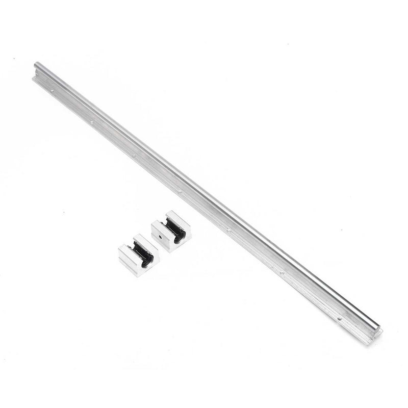 SBR12 700mm Cylindrical Linear Rail Shaft with 2pcs SBR12UU Linear Block