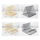 Nordic Triangle Simple Wrought Iron Home Decor Desktop Books File Storage Rack Shelf File Magazine jewelry office Storage Bracket Desktop Organizer
