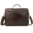 11L Men Genuine Leather Business Briefcase Messenger Shoulder Laptop Tote Handbag Outdoor Travel