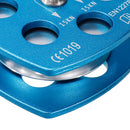 30KN A7075 Aerospace Aluminum Climbing Rescue Double Pulley Speed Cable Trolley