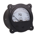 62T51-Hz AC 220V 380V 45-55 Hz Black Frequency Voltmeter Panel Meter Round Analog Dial