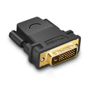 Ugreen 20124 HDMI Female to DVI 24+1 Male Adapter 1080P HDTV Converter DVI Connector for PC PS3 Projector TV Box