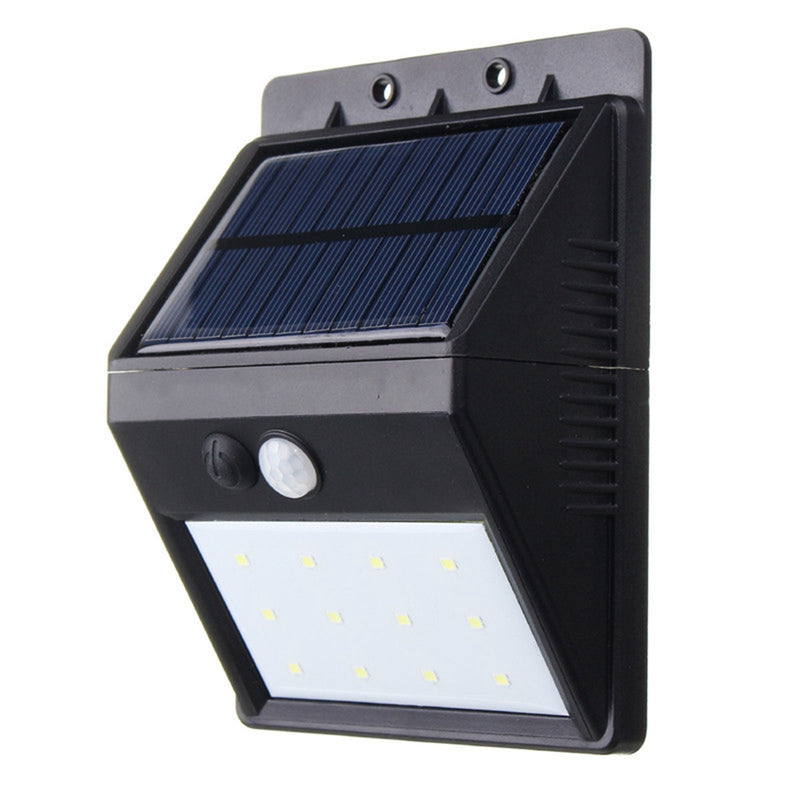 Waterproof 12LED Solar Light PIR Motion Sensor Wall Lamp Outdoor Energy Saving Street Yard Path