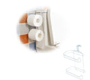 Bathroom Kitchen Hanging Organizer Iron 2 Layers Toilet Roll Paper Home Hooks Shelf Towel Holder
