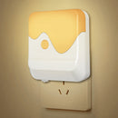 Plug-in Light Sensor Dimmable LED Night Light Bedside Wall Lamp Home Indoor Decor AC100-240V