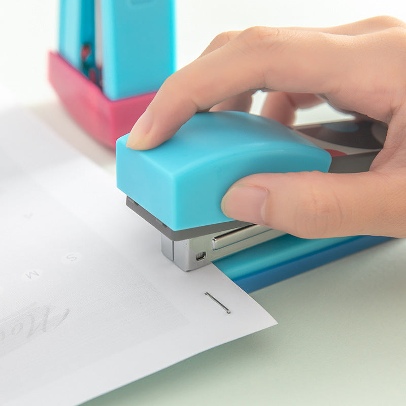 RosyPosy 55X6 Mini Stapler Binding Machine Manual Paper Stapler Office School Supplies Student Stationery