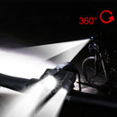 XANES 360 Rotation 400 LM Waterproof Bike Light T6+2XPE 4 Modes Head Lamps Handfree Aluminum Alloy