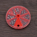 LEO 7 Different Sizes Fishing Lead Sinker With Box Fishing Beans Sinker Pesca