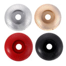 Drillpro 110mm Tungsten Carbide Arc Wood Shaping Disc Carving Disc 22mm Bore Sanding Grinder Wheel for 115 125 Angle Grinder