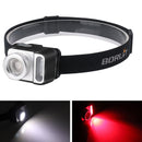BORUiT B36 650LM XPG White Light+3030 Red Light Ultralight HeadLamp Outdoor Cycling Camping AAA Battery