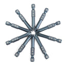 PENGGONG 10pcs 50/100/150/200mm Batch head Suit Cross Batch Head Screwdriver Bits