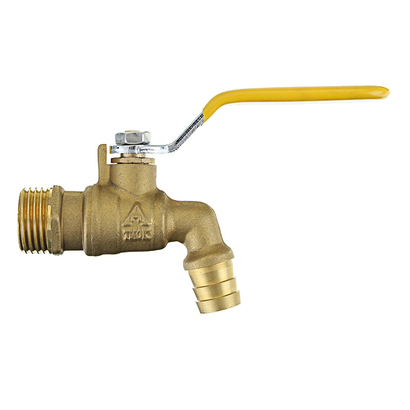 TMOK 1/2" 3/4" 501 Brass Water Faucet Tap Lever Handle Quick Opening with Ball Valve for Hot Water