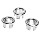 Sink Round Ring Overflow Spare Cover Tidy Chrome Trim Bathroom Ceramic Basin Overflow Ring