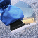 Auto Ice Scraper Gloves Work Warm Winter Car Front Windscreen Snow Shovel Tool
