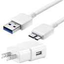 Combination Micro USB Cable + Wall and Car Charger OEM For Samsung Galaxy Note 3 S5