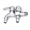 Wall Mount Single Cold Washing Machine Faucet 1/2'' Double Spouts 2 Handles Water Tap Garden Faucet Bathroom Bidet Faucet