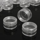 50pc/Lot 5g Sample Clear Cream Jar Mini Cosmetic Jewelry Medi Cine Refillable Bottles Containers Transparent Pot Can Tin