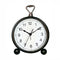 VST Silent Character Bedside Table Alarm Clock Wrought Iron Small Desk Clock
