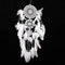White Lace Flower Dream Catcher Wind Chimes Indian Style Feather Pendant Dream Catcher Decorations