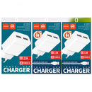 Joyroom L-L221UM2 Universal QC 2.0 EU Plug USB Charger Wall Socket for Mobile Phone