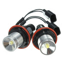 3W LED Angel Eyes Lights Halo Ring Bulbs White Pair for BMW E39 E63 X5 E83 5 6 7 Series 2002-2008