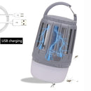 2 in 1 USB Rechargeable LED  Mosquito Dispeller Killer Lamp High/Low Light 360-400NM UV Mosquito Zapper Light For Bedroom, Garden,Camping