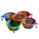 Camouflage Silicone Bowl Collapsible Portable Out Pet Bowl Cat And Dog Universal