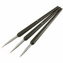 3x Tiny Acrylic Nail Art Drawing Painting Pen Brush Set