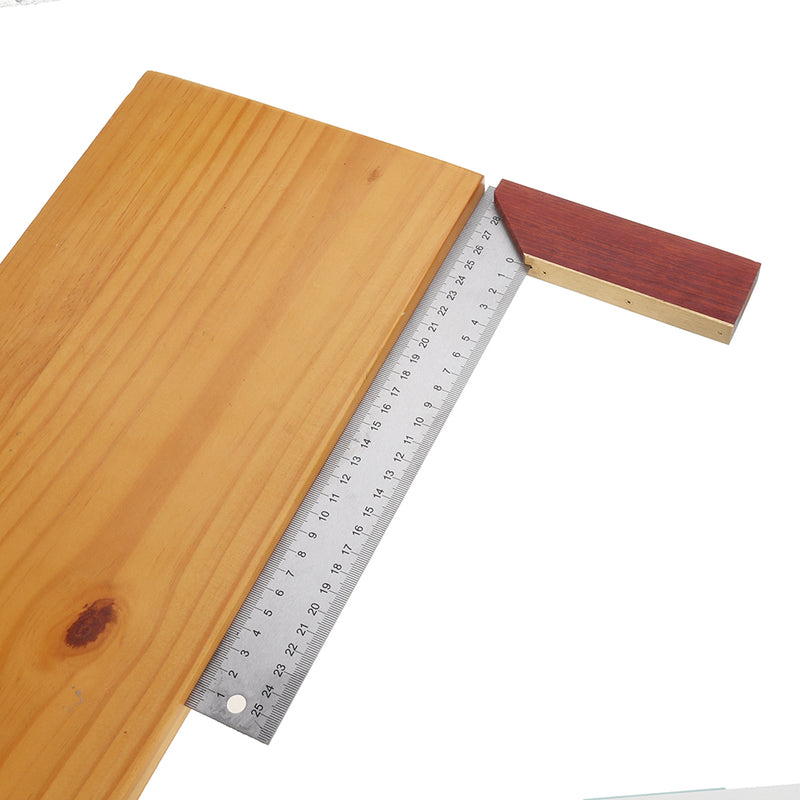 Mytec 250mm 90 Degree Angle Ruler Stainless Steel Square Marking Gauge Protractor Carpenter Measuring Tools