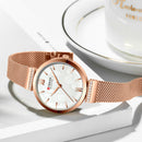 CURREN 9067 Simple Design Ladies Wrist Watch Crystal Full Steel Band Quartz Watches
