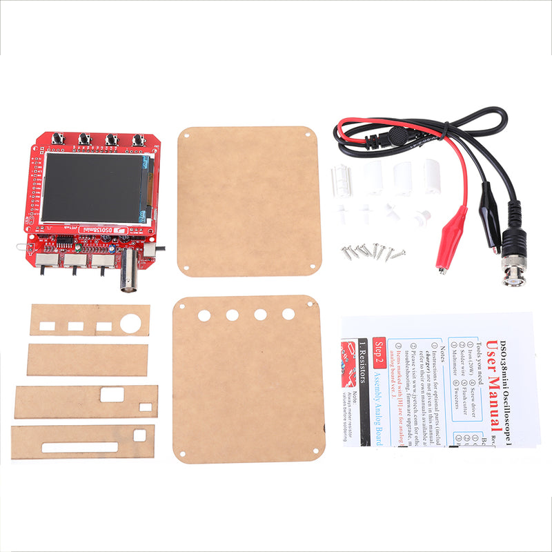 NEW JYETech 13805K DSO138 Mini 200KHz Digital Oscilloscope SMD Soldered Version DC3.5V-6V With Housing