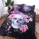 3 PCS Bedding Sets Skull And Wolf Printing Quilt Cover Pillowcase For Queen Size