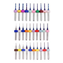 Drillpro 10pcs Upgrade 0.1-2mm Blue NACO Coating PCBCNC Drill Bit for Circuit Boards PCB Drill Bit