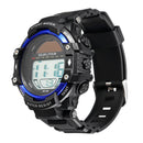 SKMEI 1129 Men Waterproof Sport Army Alarm Date Solar Power Black Wrist Watch Digital Watch