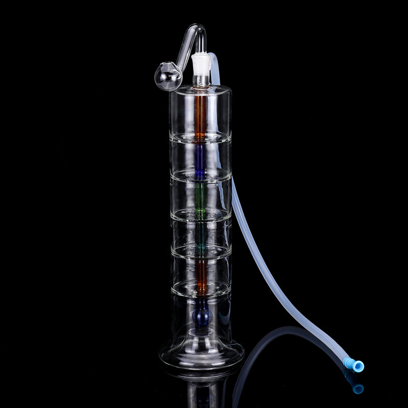 Water Glass Pipes Six-storey Partition Plate Mute Pot Glass Pipette Silent Pot