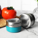 Magnetic Dustproof Visible Stainless Steel Spice Jar Monosexuality Tank Sauce Pot Seasoning Bottles Seasoning Pot Container