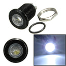 Silver/Black Shell Metal 12mm LED Indicator Light Pilot Dash Lamp Screw Shape12V