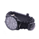 IPRee 7 In 1 EDC Paracord Watch Outdoor Survival Bracelet Tools Kit