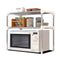 2 Layers Stainless Steel Rack Bathroom Microwave Oven Storage Holder Shelf Kitchen Desktop Organizer