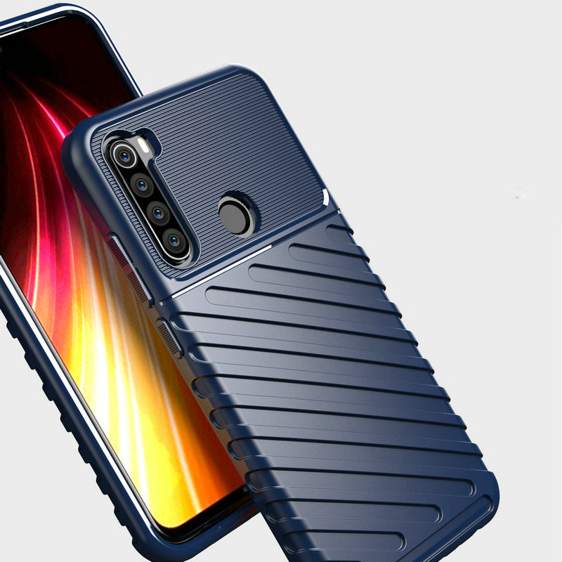 For Xiaomi Redmi Note 8T Case Bakeey Armor Military Protect Rugged Shockproof Anti-Fingerprint Soft TPU Protective Case